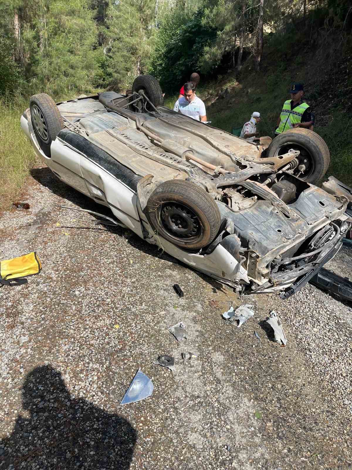 Takla atan otomobilin sürücüsü hayatını kaybetti
