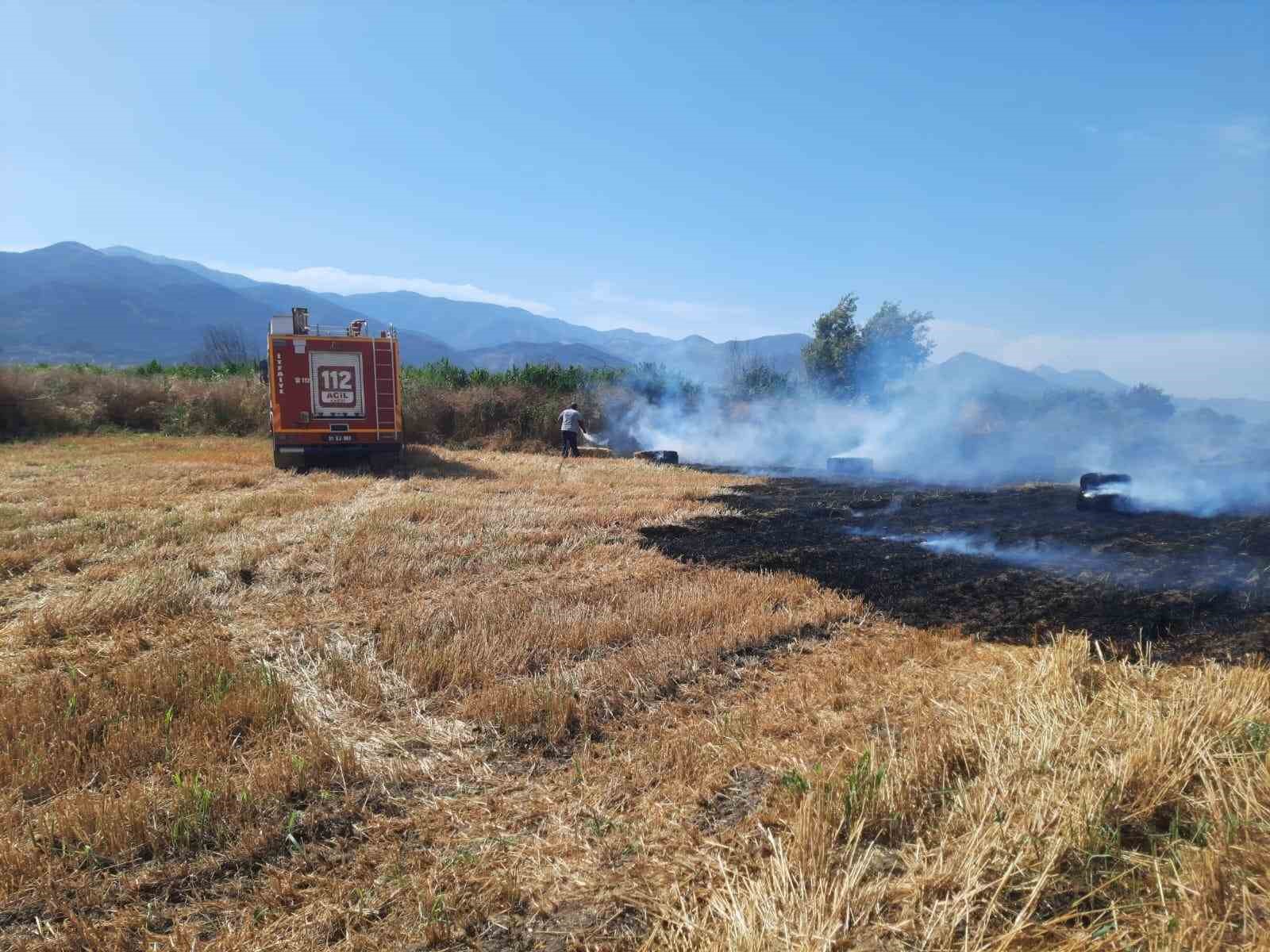 Hassa’da anız yangını söndürüldü
