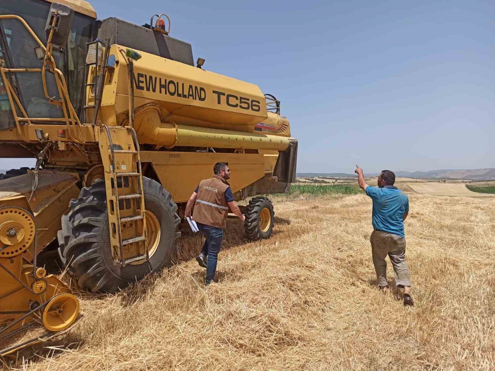 Manisa’da biçerdöverlerin dane kaybına sıkı denetim
