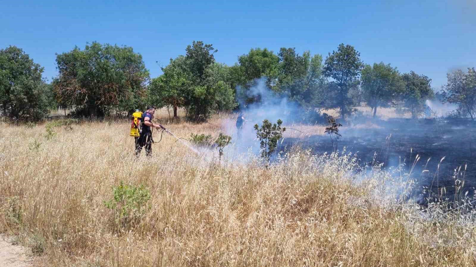 Ormanlık alanı tehdit eden yangına anında müdahale
