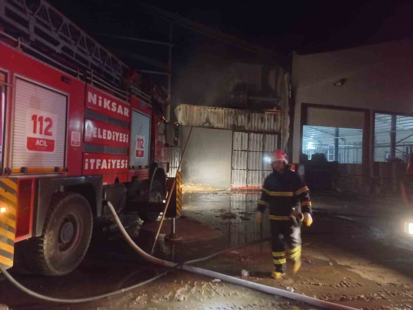 Tokat’ta 1 haftada aynı fabrikada ikinci yangın
