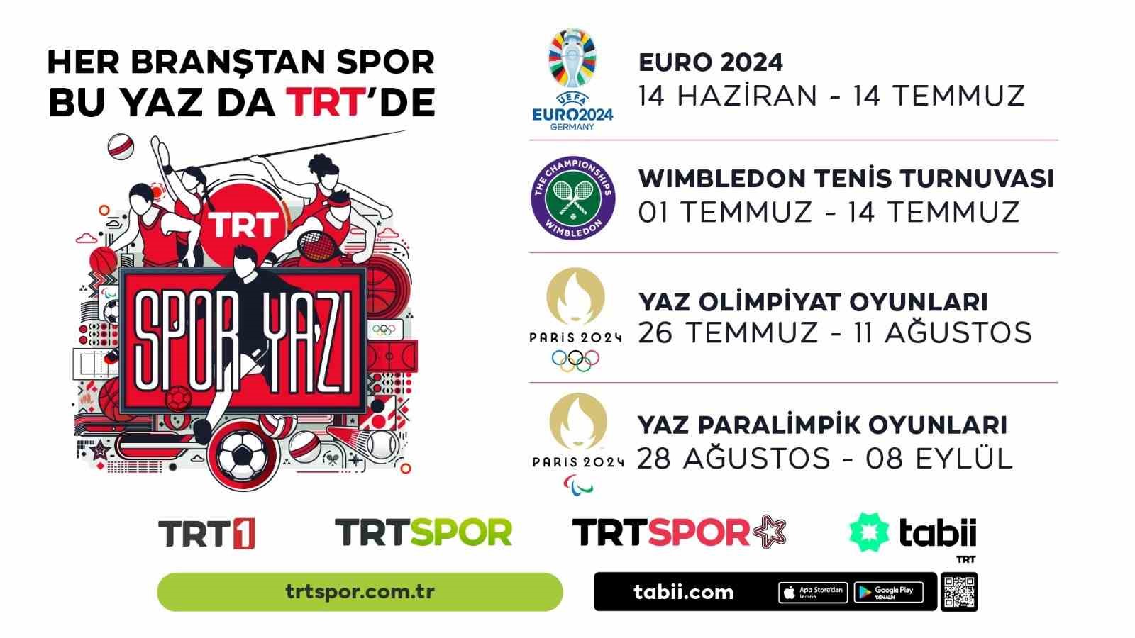 Bu Yaz “TRT Spor Yazı” olacak
