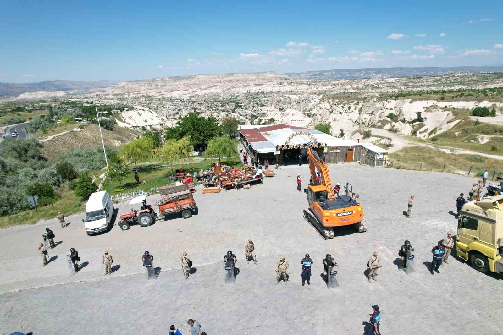 Kapadokya’da 15. kaçak yapıya 15. balyoz
