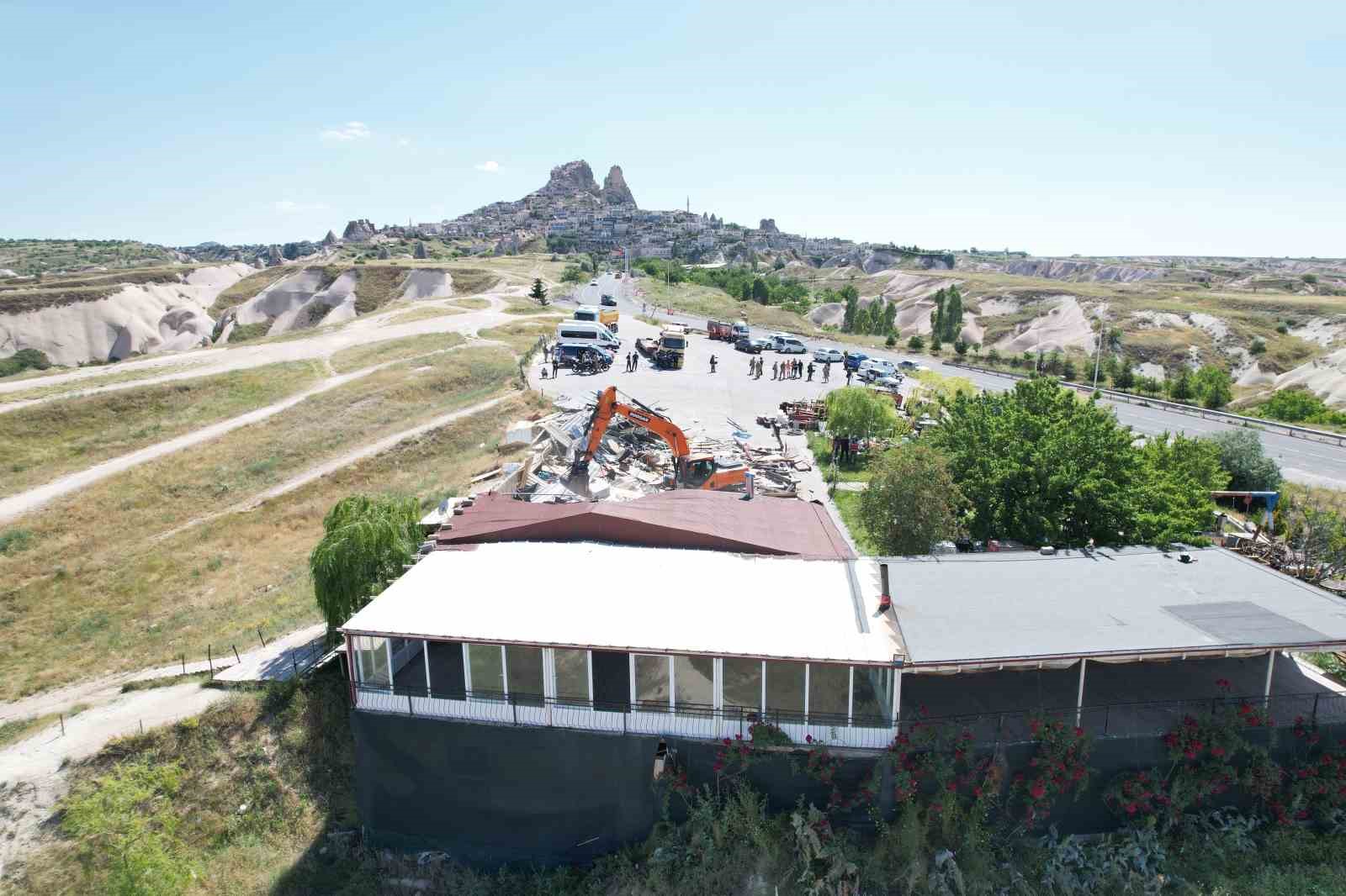 Kapadokya’da 15. kaçak yapıya 15. balyoz
