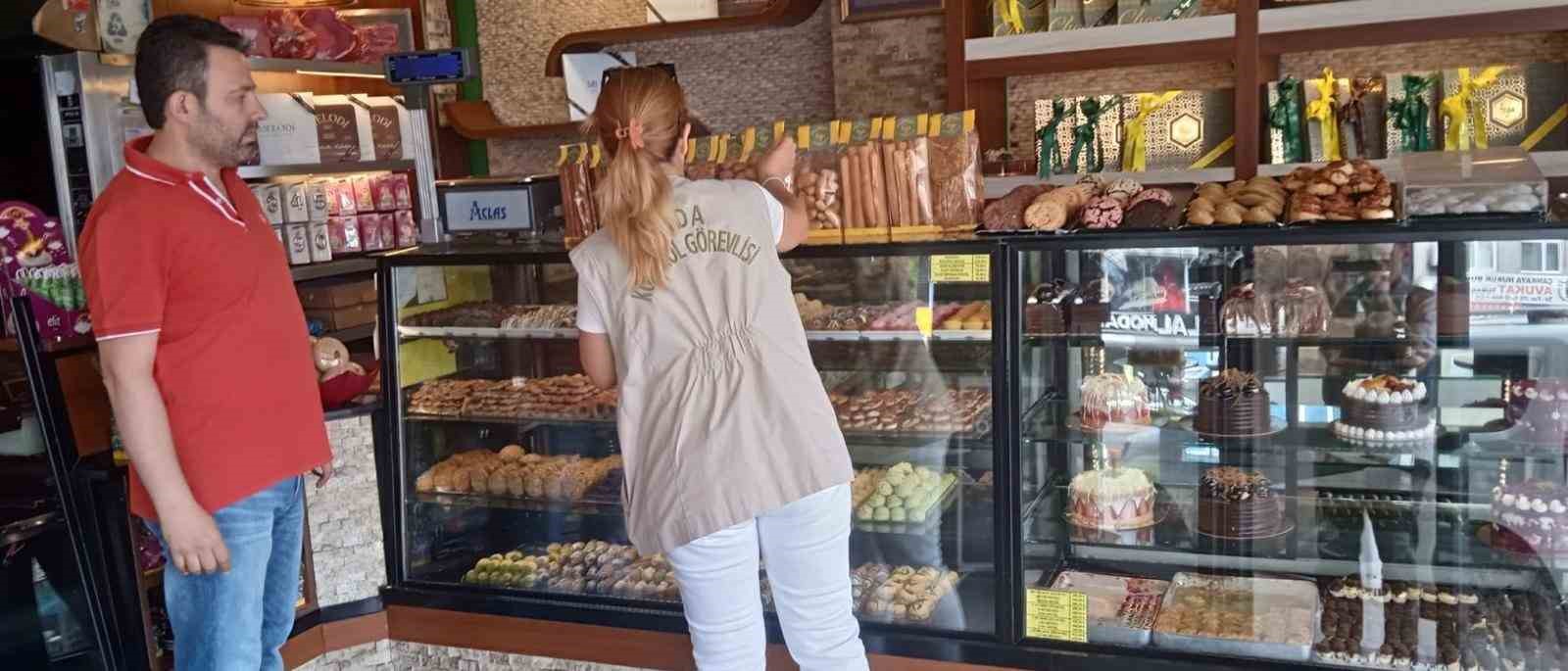 Tatlı ve unlu mamul satışı yapan işletmelere denetim yapıldı
