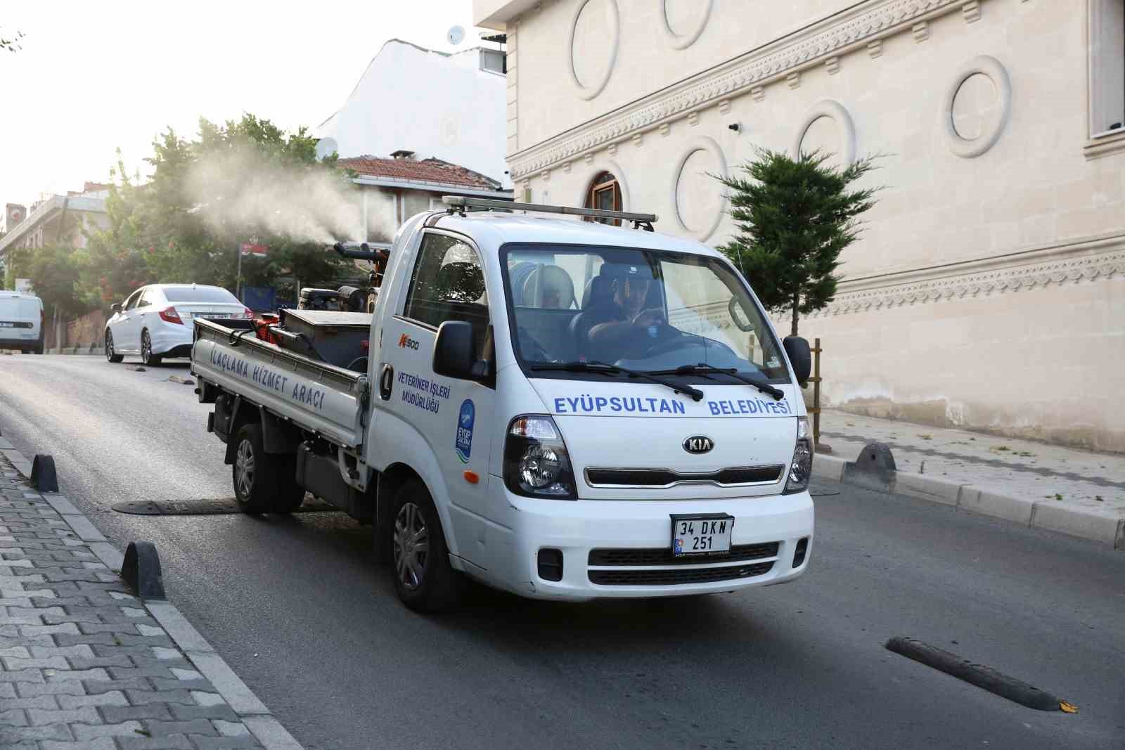 Eyüp’te sivrisinek ilaçlama çalışmaları aralıksız sürüyor
