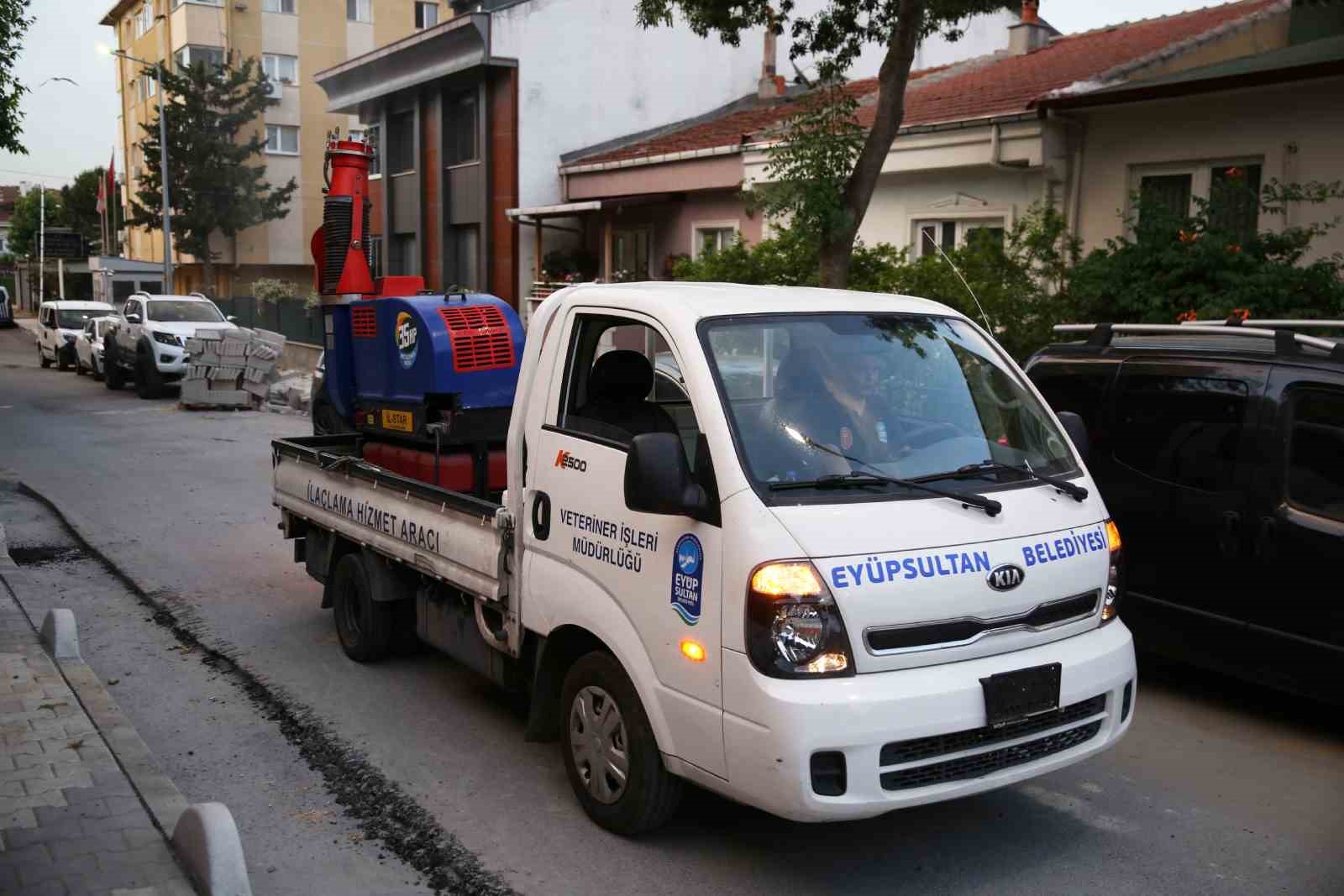 Eyüp’te sivrisinek ilaçlama çalışmaları aralıksız sürüyor
