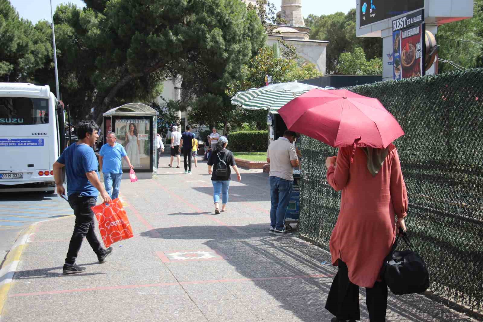 Aydın’da kavurucu sıcaklar bunalttı
