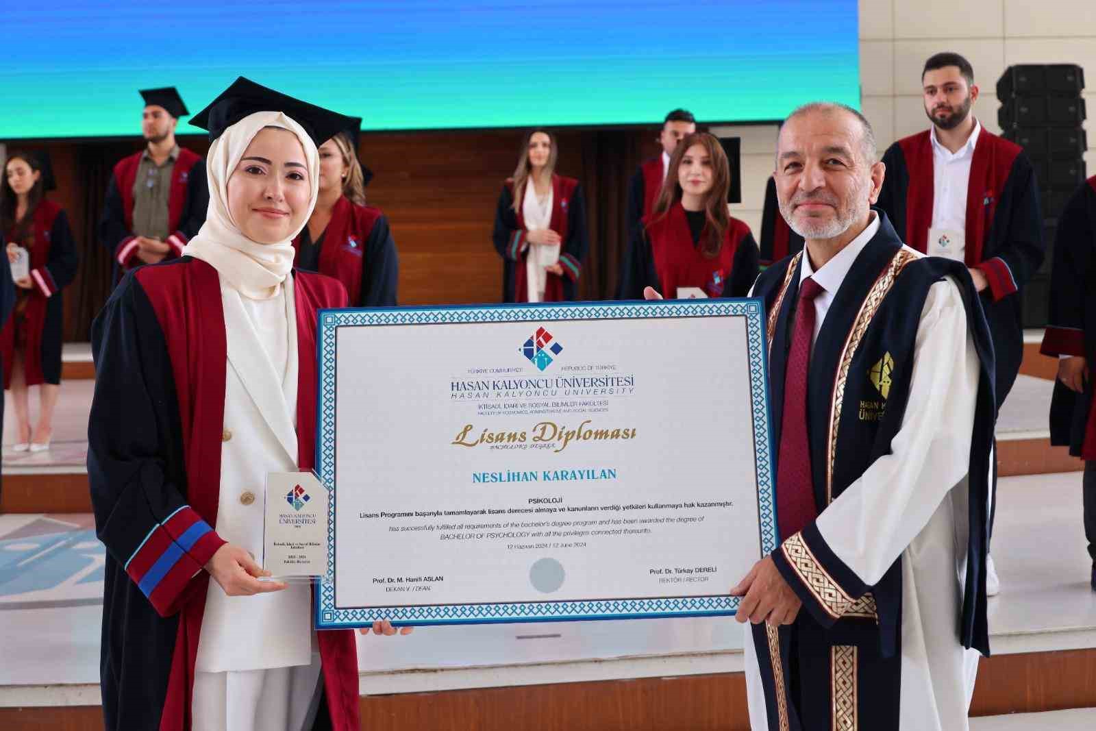 Hasan Kalyoncu Üniversitesi bin 707 öğrencisini mezun etmenin gururunu yaşadı
