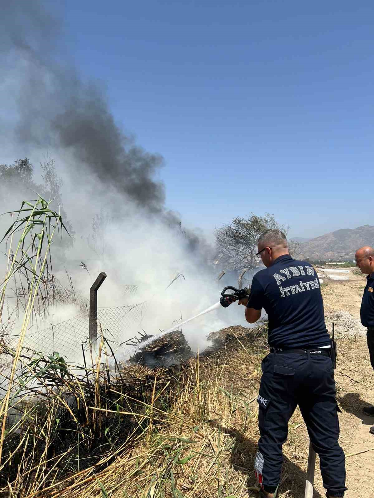 Aydın’da itfaiye ekipleri yangından yangına koştu
