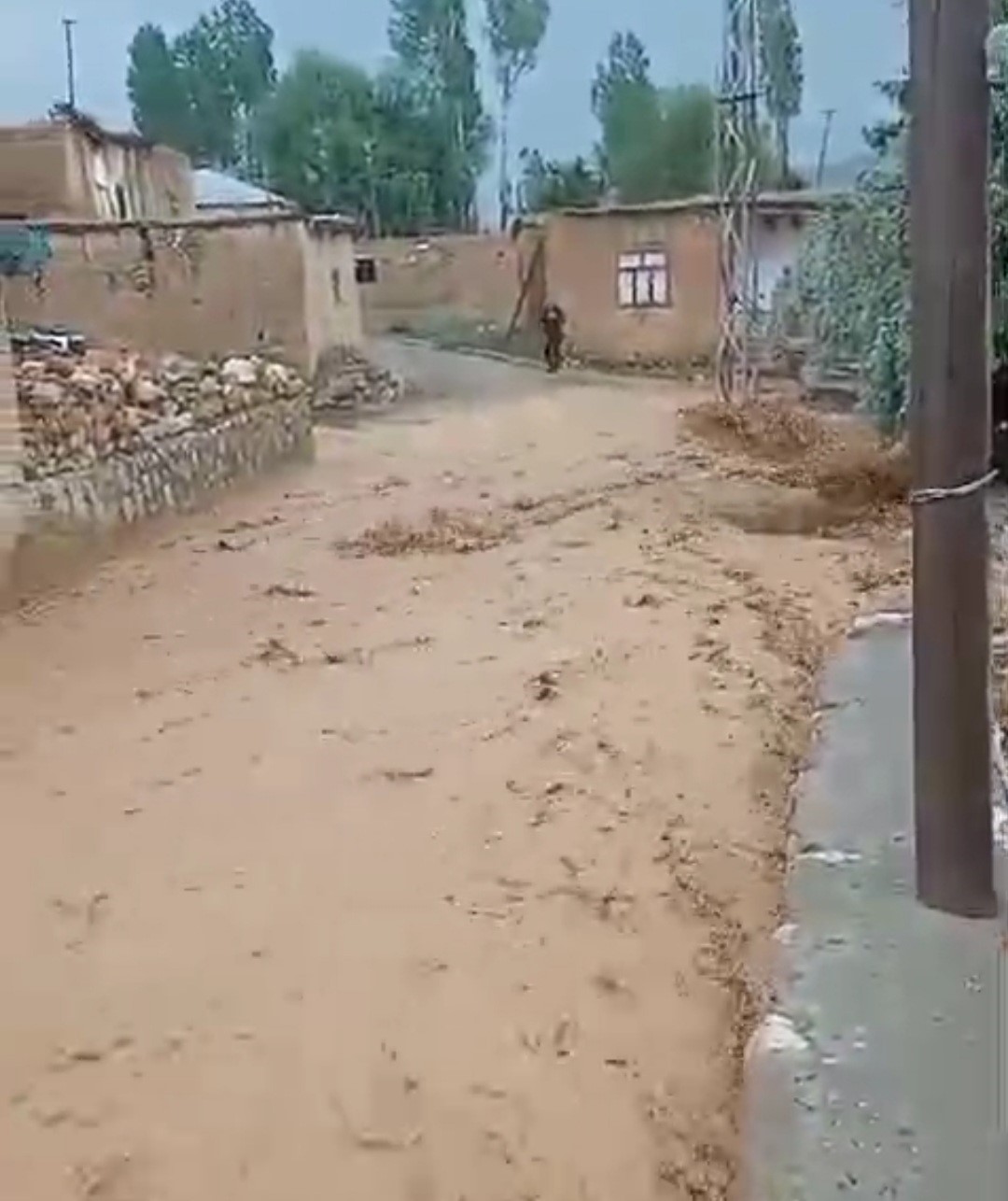 Başkale’de yollar dereye döndü
