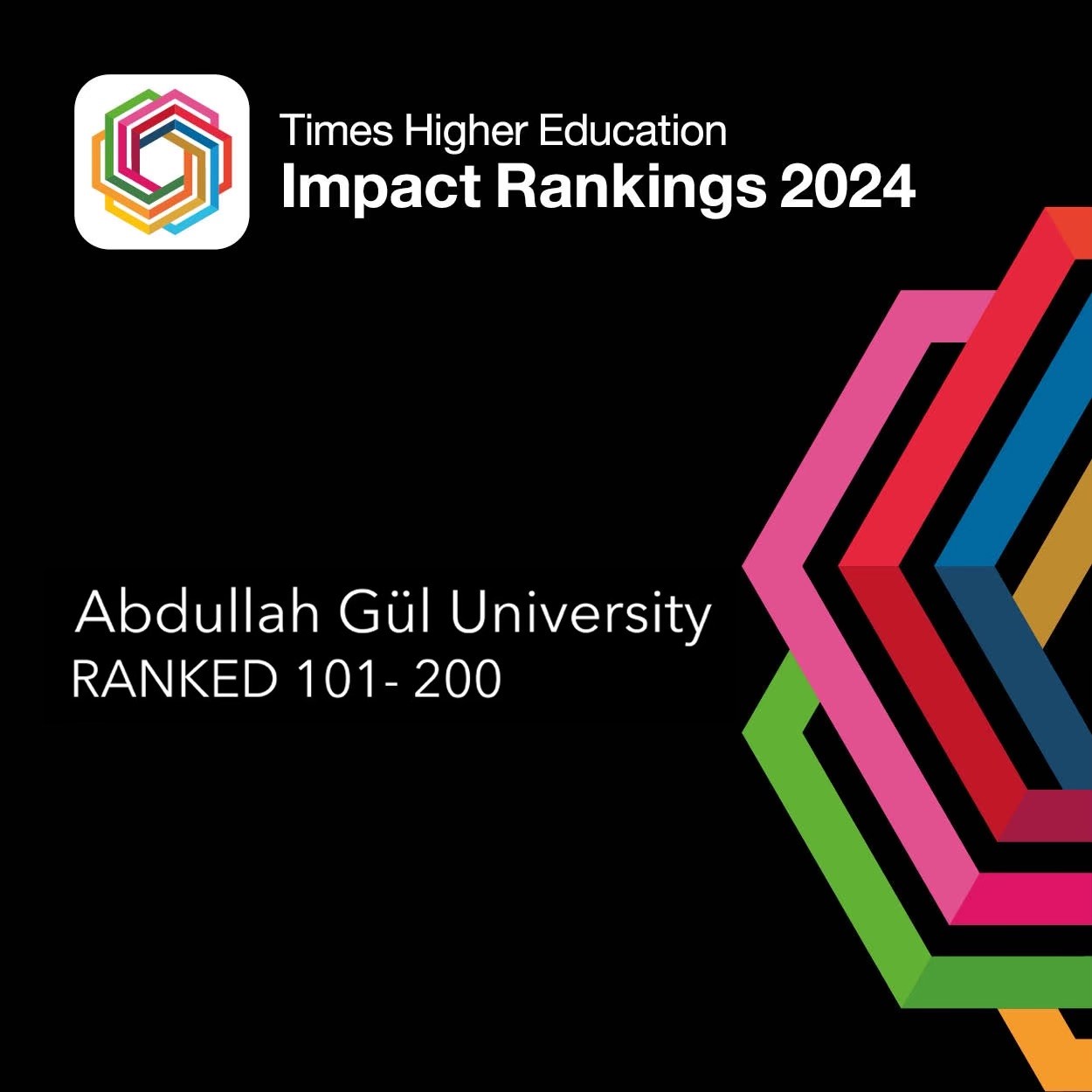 AGÜ 2024 Times Toplumsal Etki Sıralaması’nda dünya çapında ilk 200’de
