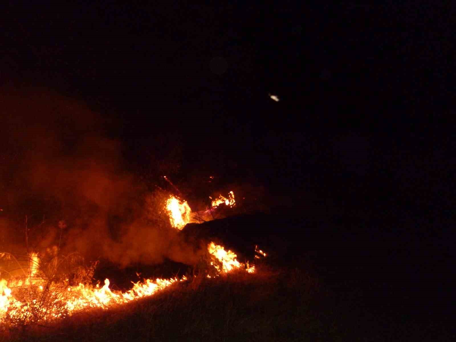 Göksu nehri kenarında çıkan yangın kısa sürede söndürüldü
