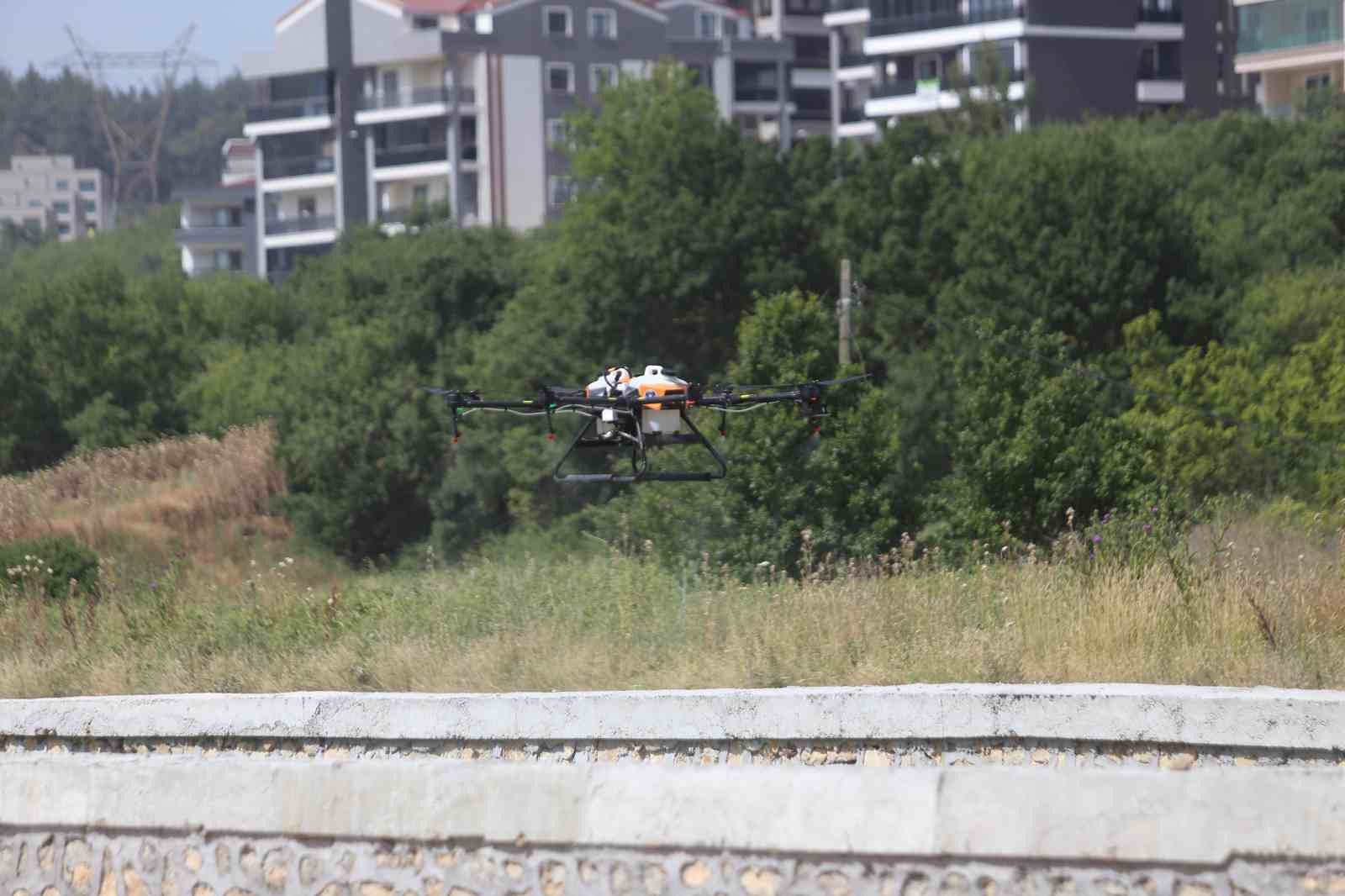 Bursa’da haşerelere karşı dronlu mücadele
