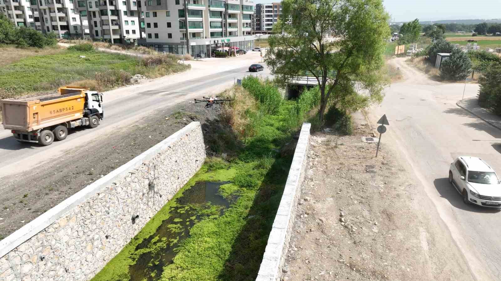 Bursa’da haşerelere karşı dronlu mücadele
