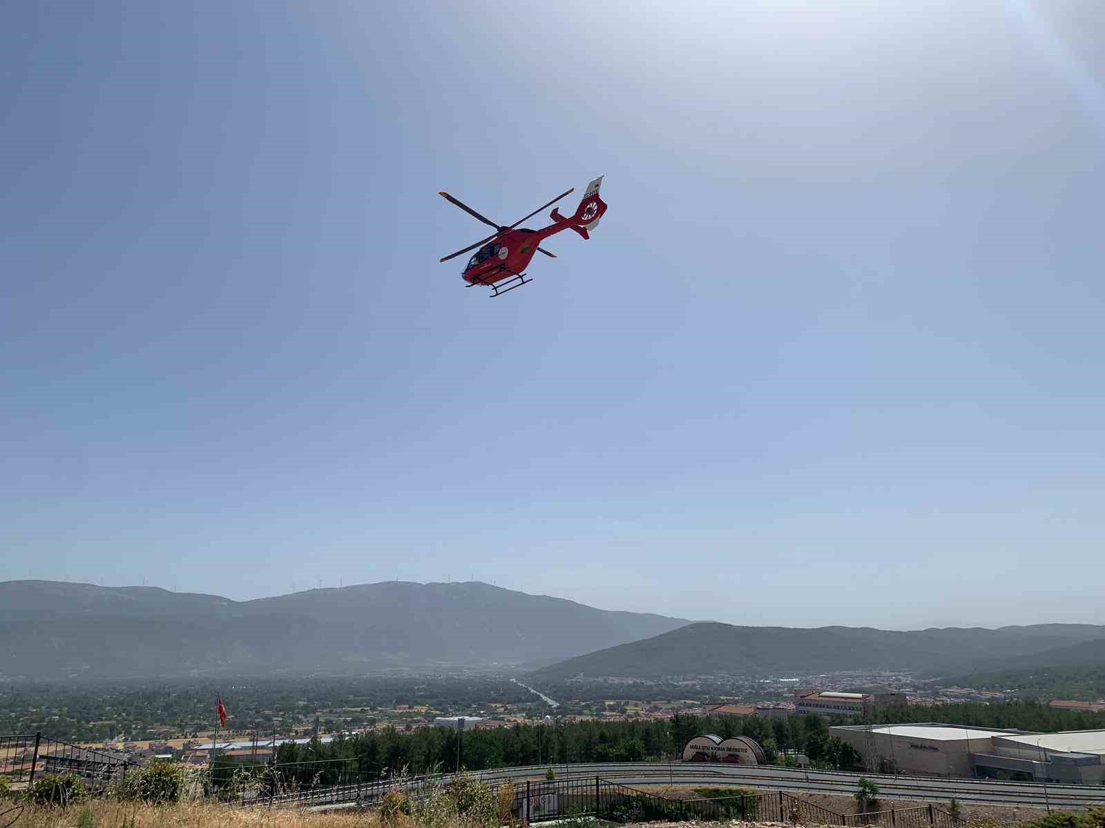 ’Mavi Bebek’ hastalığı teşhisi konan bebek Ambulans Helikopter ile Ankara’ya sevk edildi
