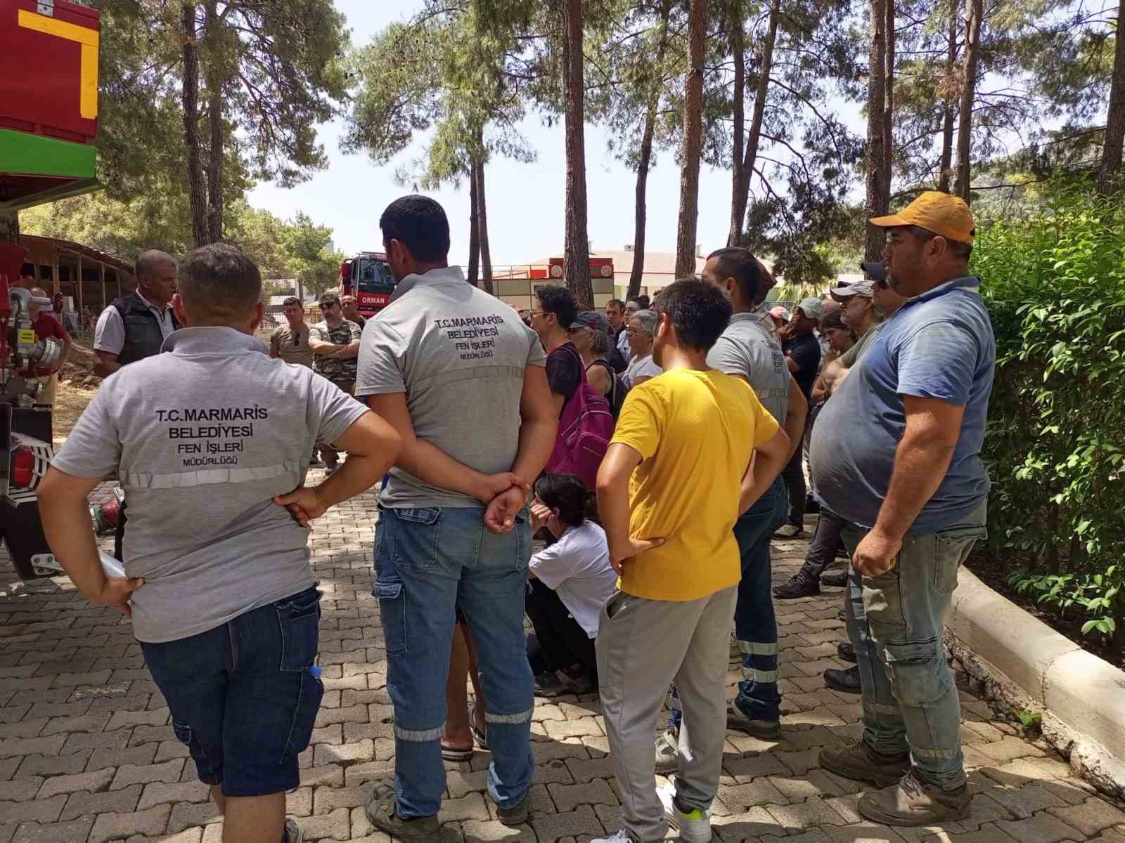 Marmaris Orman İşletme Müdürlüğü’nden arama kurtarma ekiplerine yangın eğitimi
