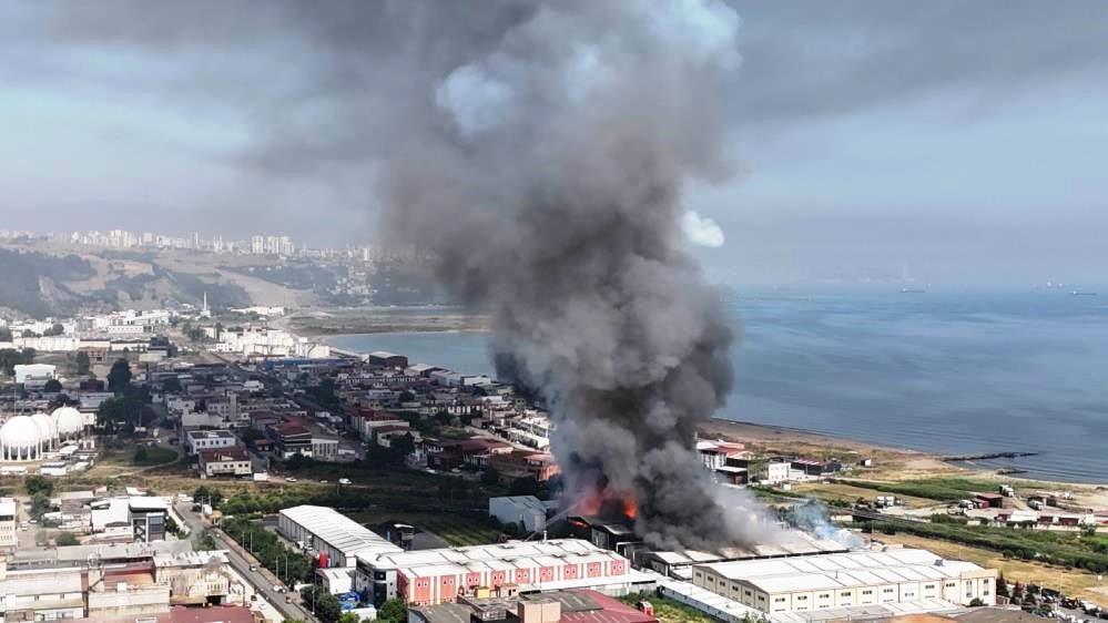 Samsun’daki fabrika yangını kontrol altına alındı
