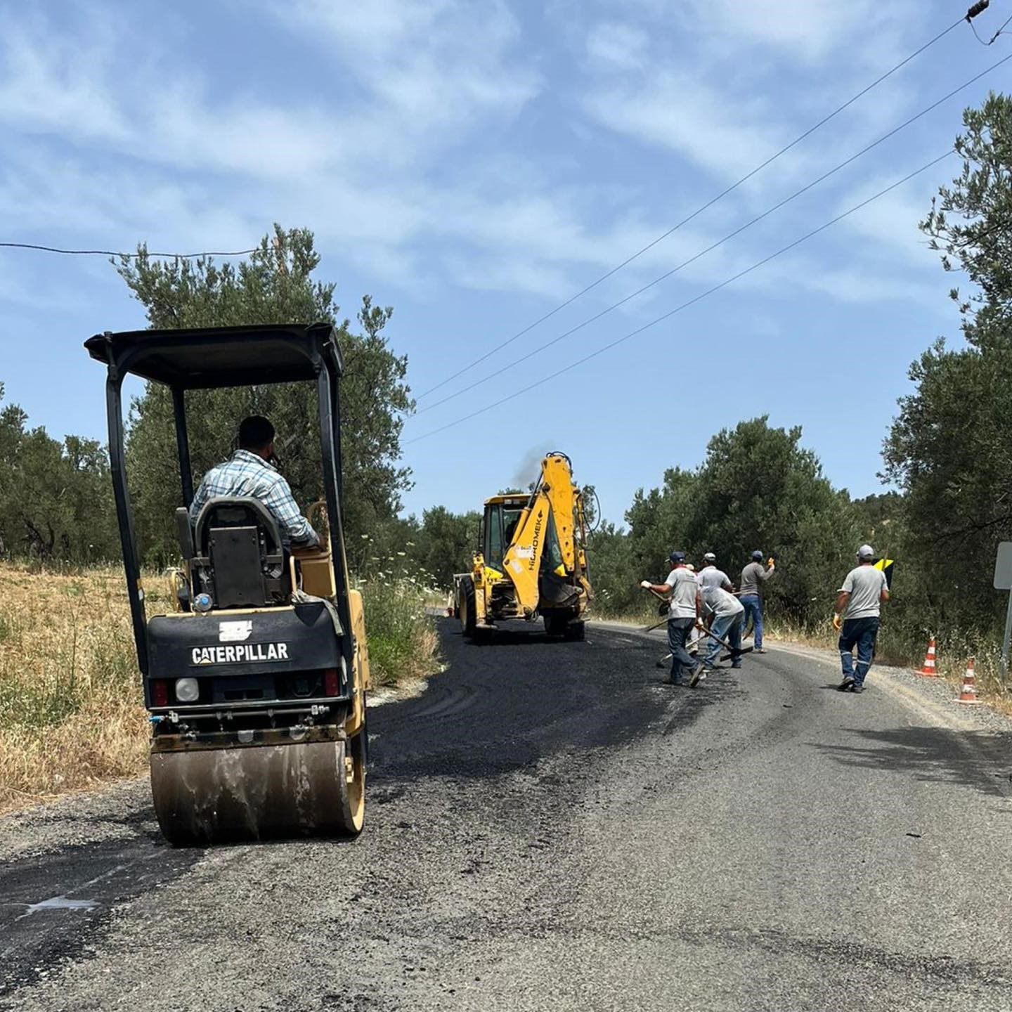 Gadana Plajı’na giden yol, bayram öncesinde hazır hale getirildi
