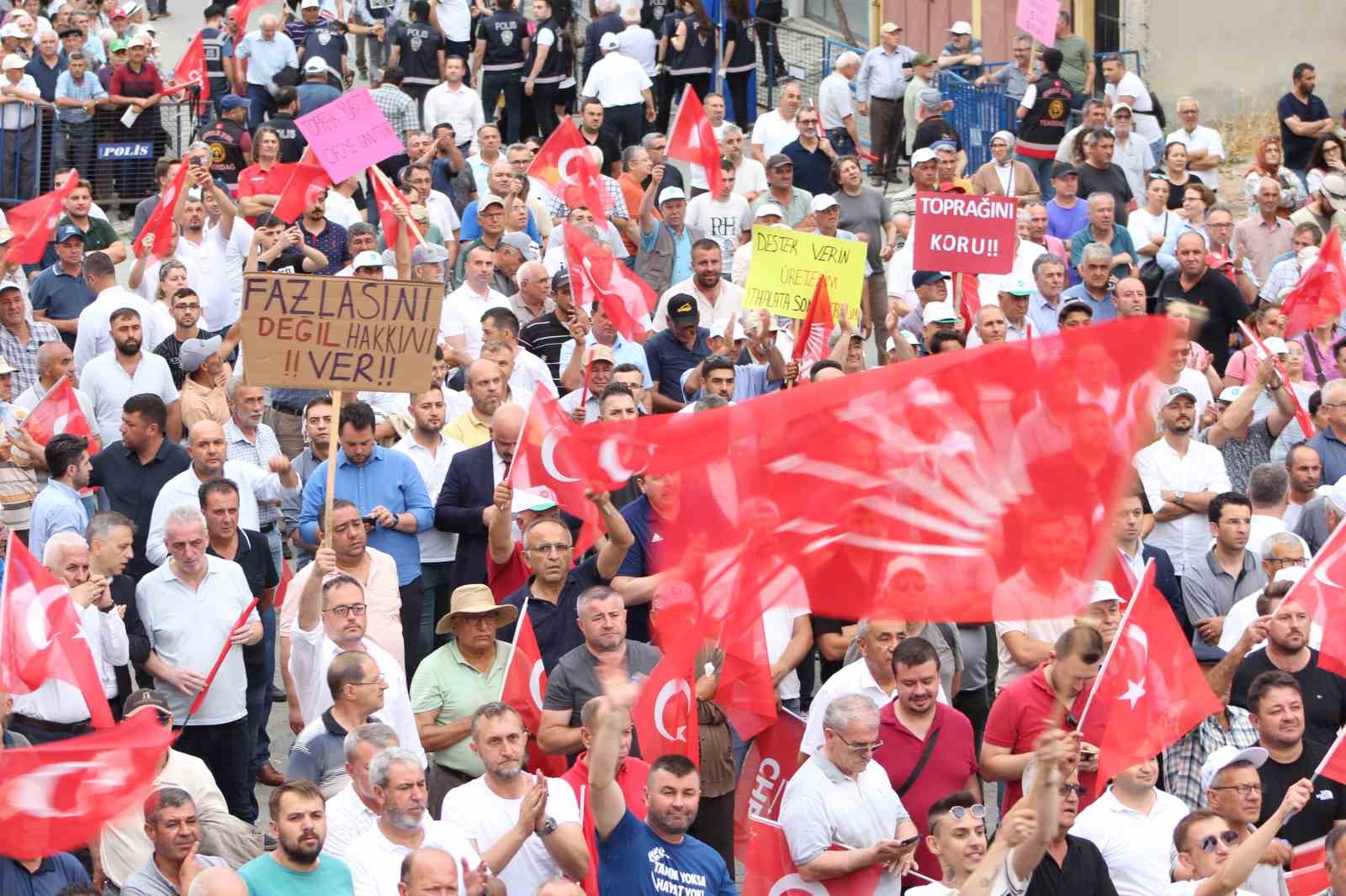 CHP Tekirdağ’da buğday mitingi düzenledi
