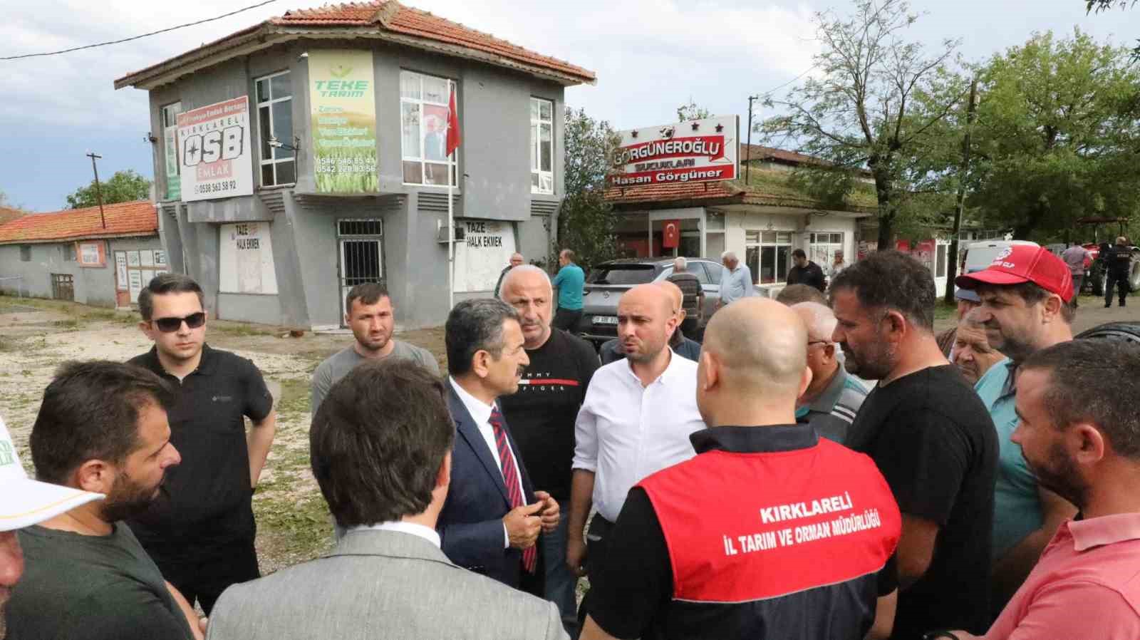 Vali Ekici, dolunun vurduğu köylerde incelemede bulundu
