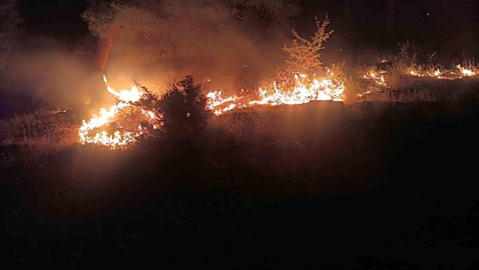 Denizli’de yangınla mücadele 21 saattir devam ediyor
