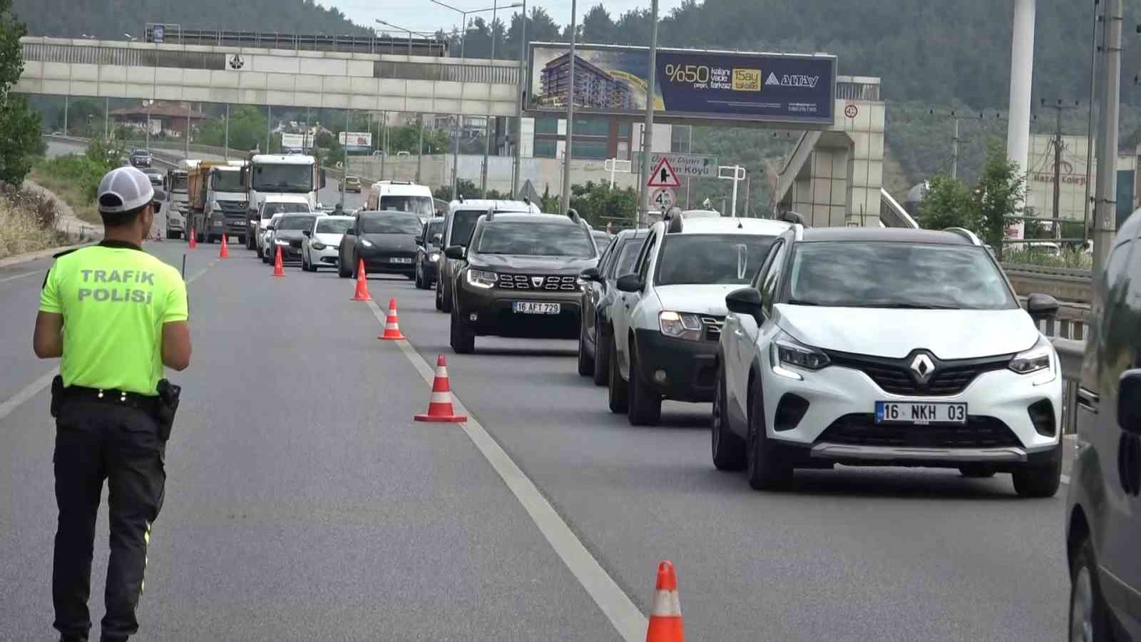 Bursa’da bayram öncesi radarla hız denetimi
