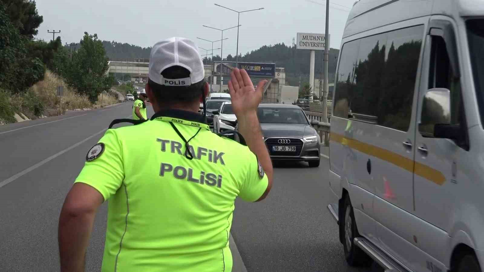 Bursa’da bayram öncesi radarla hız denetimi
