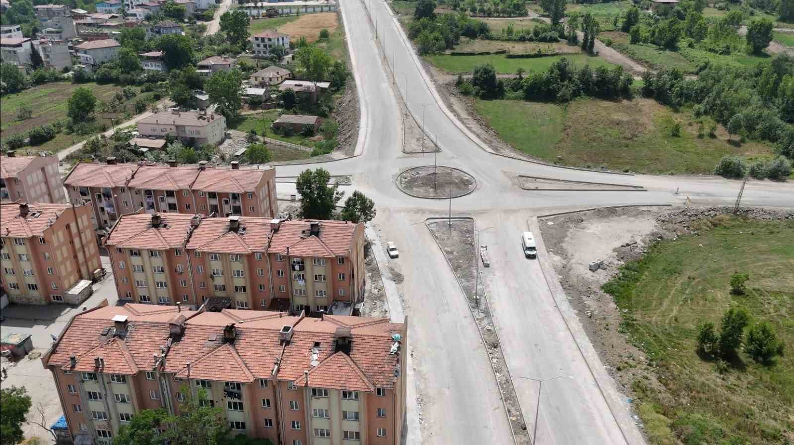 Samsun Şehir Hastanesi bağlantı yolu çalışmaları
