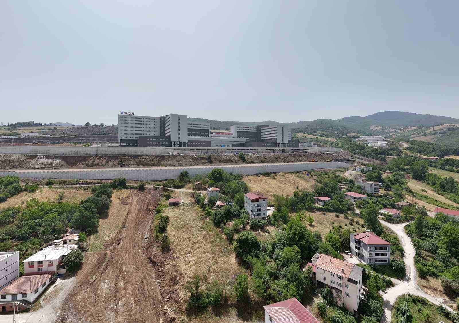 Samsun Şehir Hastanesi bağlantı yolu çalışmaları
