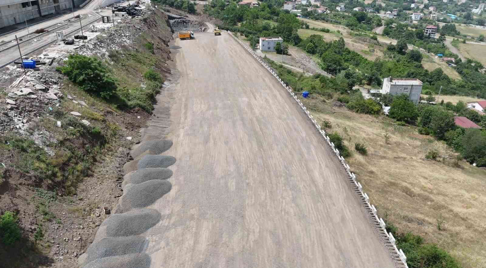 Samsun Şehir Hastanesi bağlantı yolu çalışmaları
