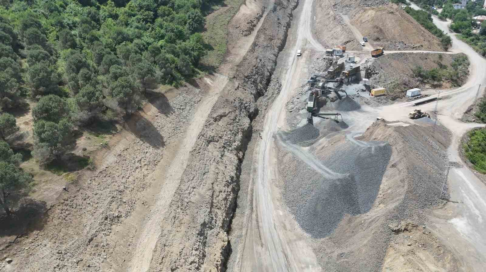 Samsun Şehir Hastanesi bağlantı yolu çalışmaları
