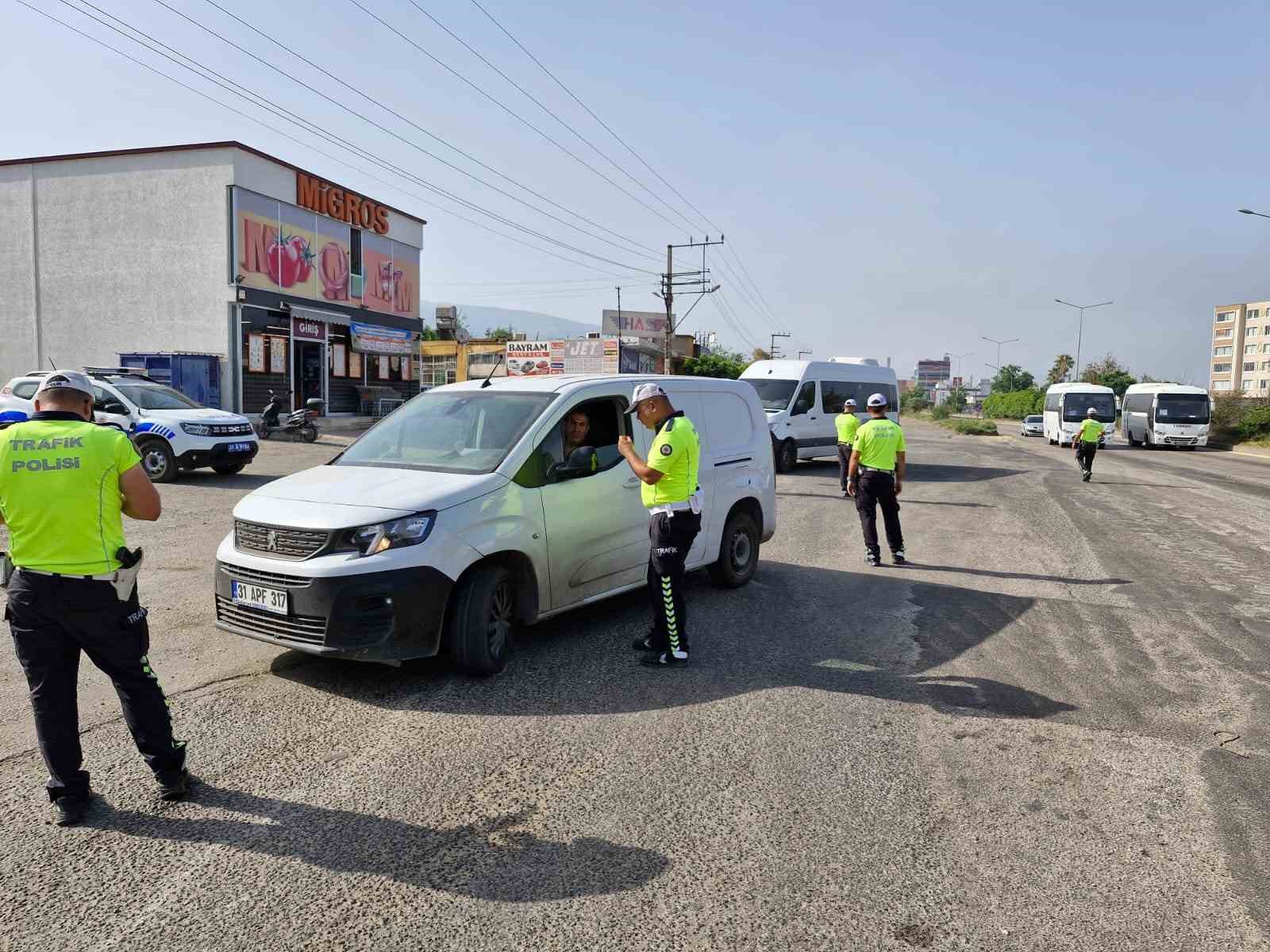 Payas’ta Kurban Bayramı öncesi trafik denetimi
