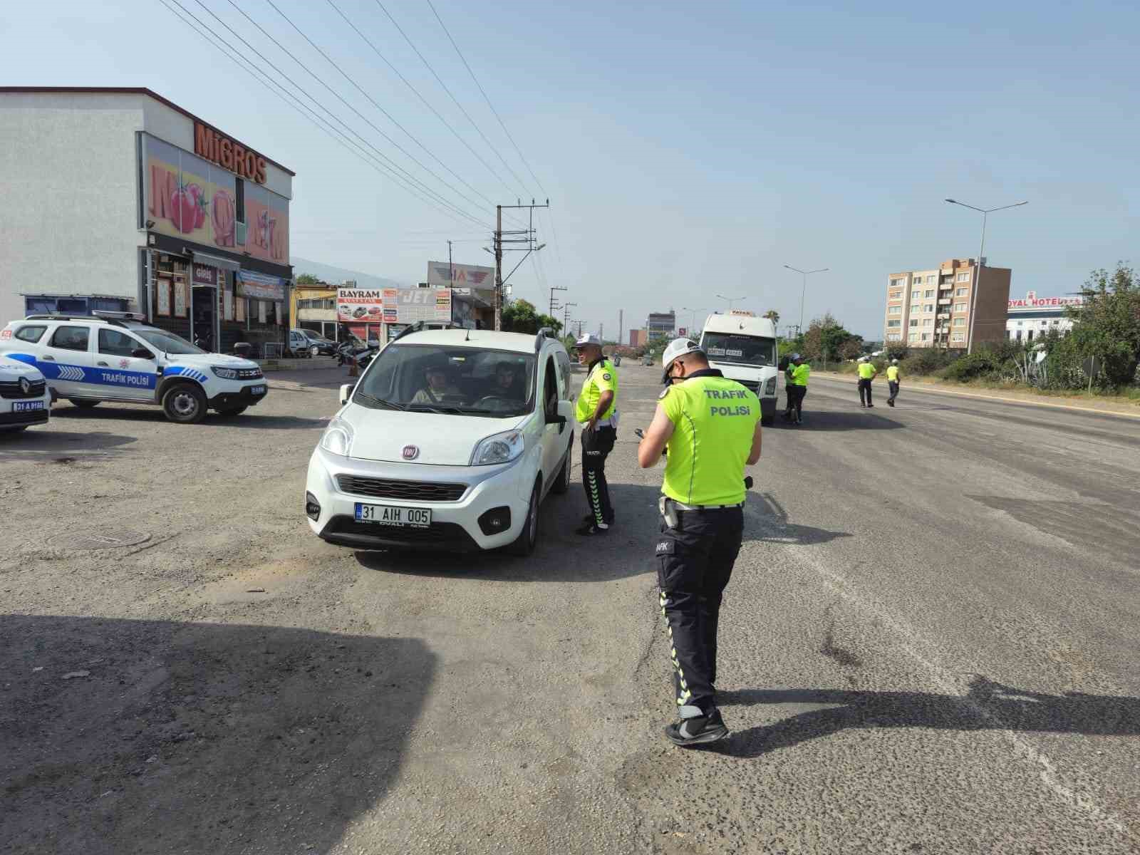 Payas’ta Kurban Bayramı öncesi trafik denetimi
