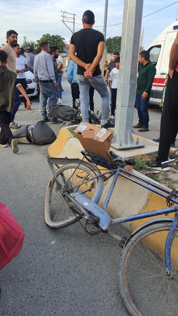 Iğdır’da motosikletin çarptığı bisikletli çocuk yaralandı
