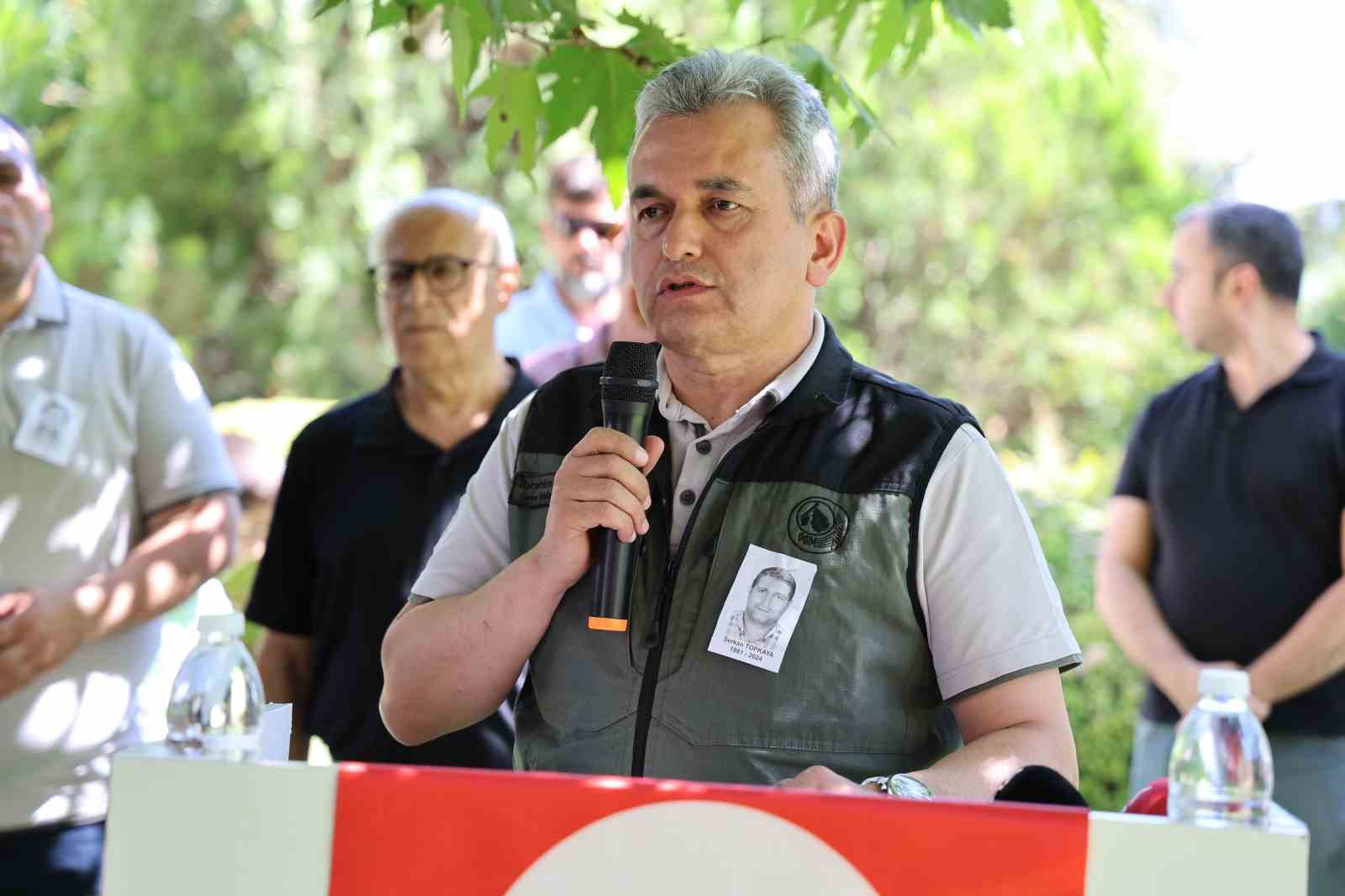 Kazada şehit olan orman personeli son yolculuğuna uğurlandı
