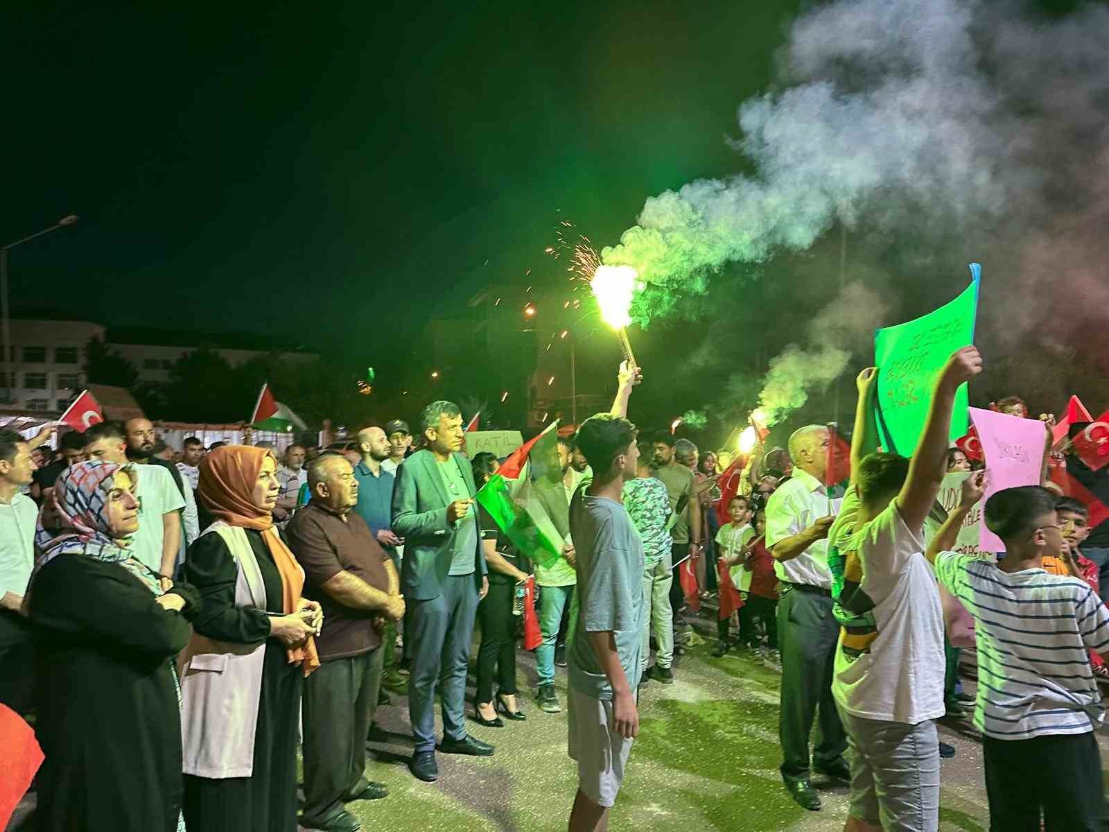 Gölbaşı’nda özgür Filistin mitingi düzenlendi
