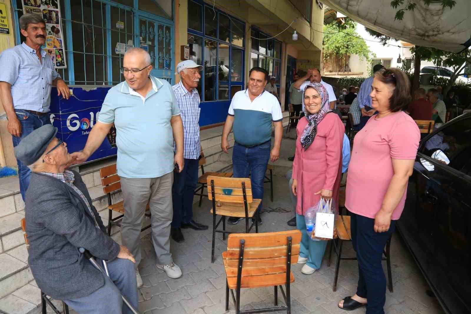 Başkan Arslan mahalle mahalle bayram mesaisine devam ediyor
