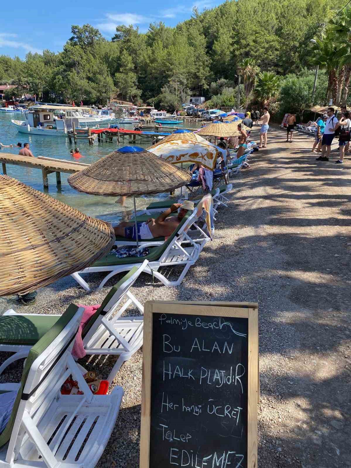 Akbük Plajının bir bölümü ücretsiz halka açıldı
