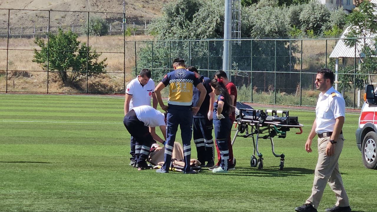 Kalp krizi geçiren hasta, ambulans helikopter ile hastaneye kaldırıldı
