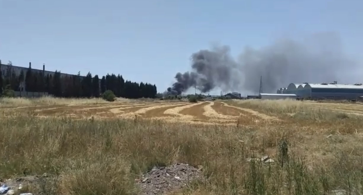 Tekirdağ’da fabrika yangını: Gökyüzü siyah örtü ile kaplandı
