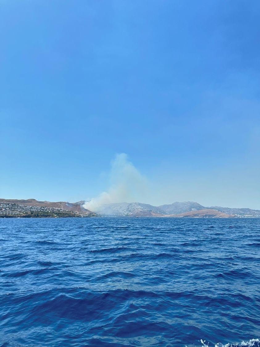 Bodrum’da 2 noktadaki yangın kontrol altına alındı
