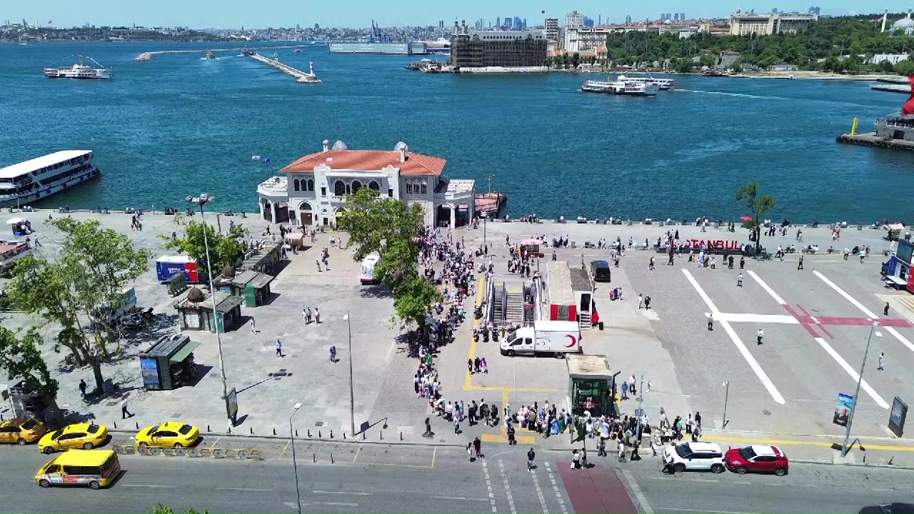 Bayramda iskelelerde yoğunluk yaşandı
