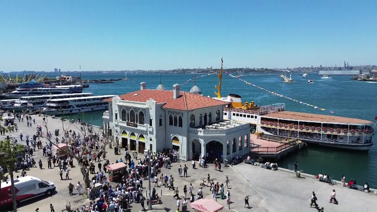 Bayramda iskelelerde yoğunluk yaşandı
