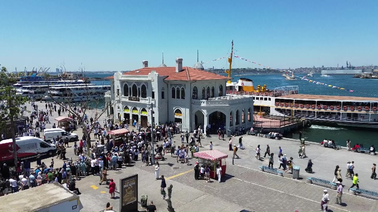 Bayramda iskelelerde yoğunluk yaşandı
