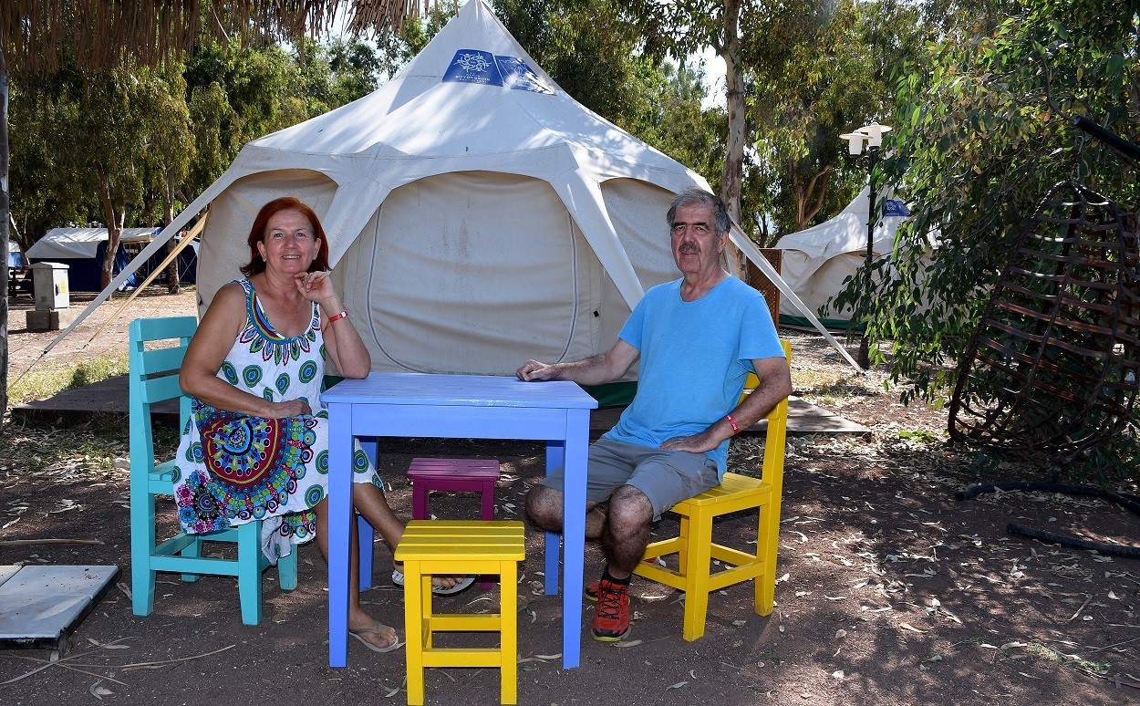 Kuşadası’nda bayram tatilinin gözdesi ‘Ada Camping’ oldu
