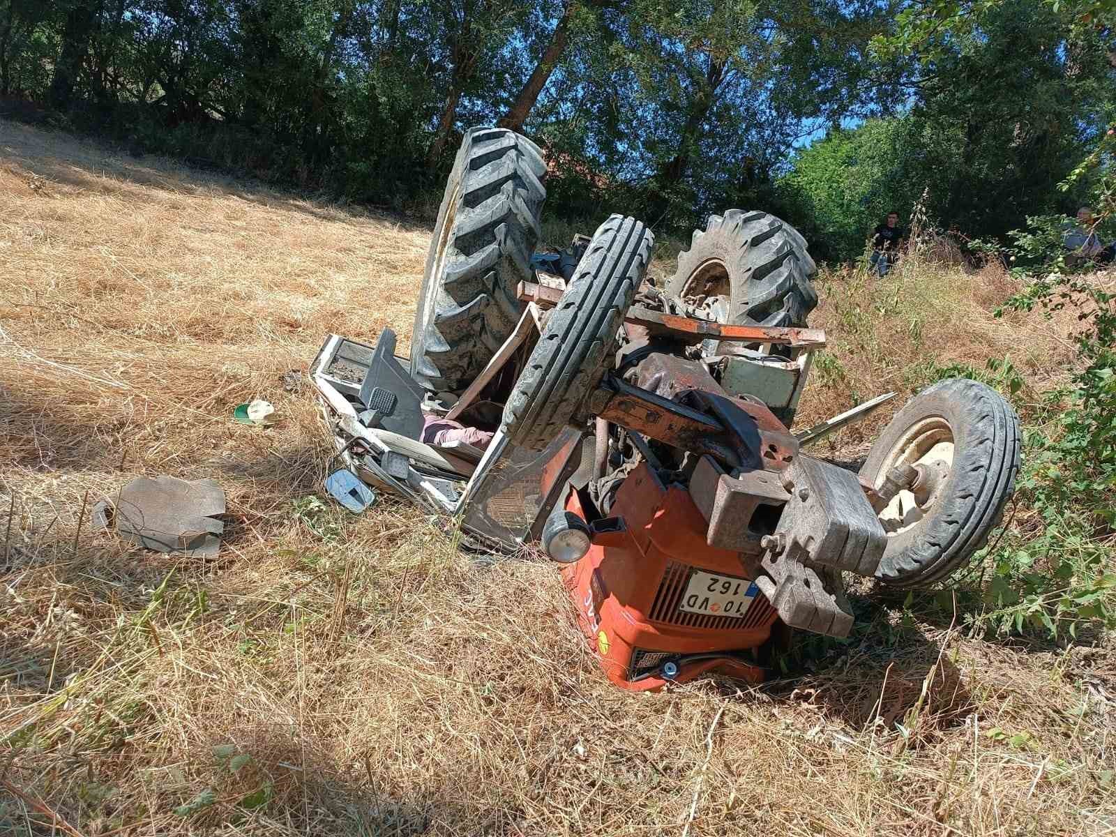 Dursunbey’de traktör ters döndü: 1 ölü
