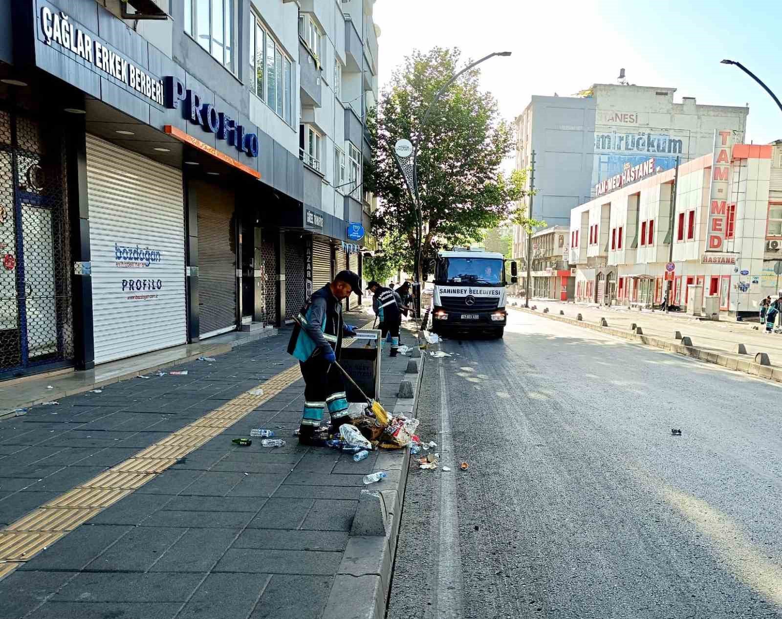 Şahinbey’de temizlik işleri ekipleri, bayram boyunca görev başındaydı
