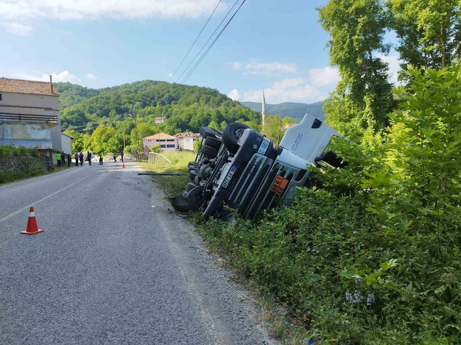 Sinop’ta LPG yüklü tanker yan yattı
