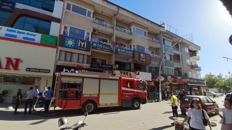 Nargile salonunda çıkan yangın korkuttu
